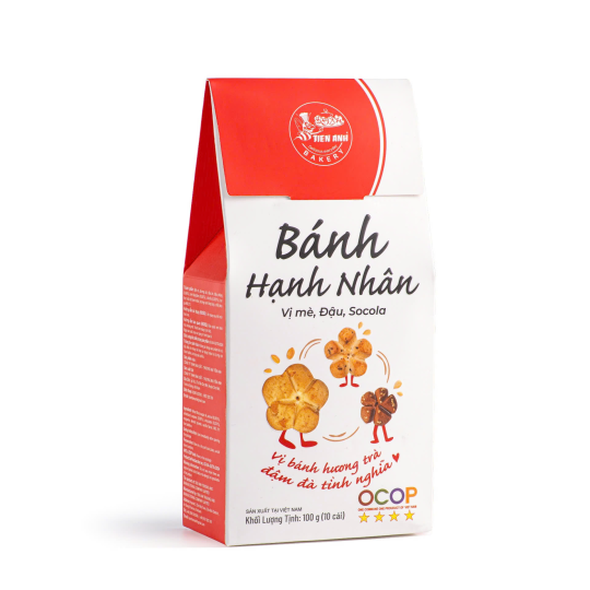Bánh Hạnh Nhân Hộp Giấy 100g