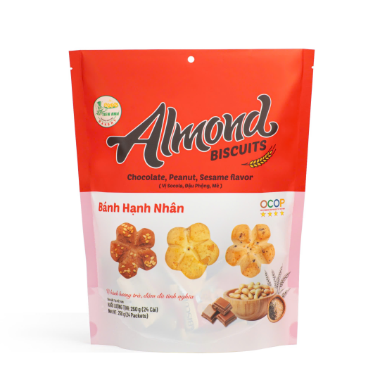 Bánh Hạnh Nhân Gói Đỏ 250g